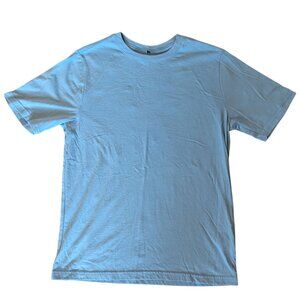 Wonder Nation Boys XL (14-16) Light Blue Basic Crew Neck T-Shirt Cotton Blend